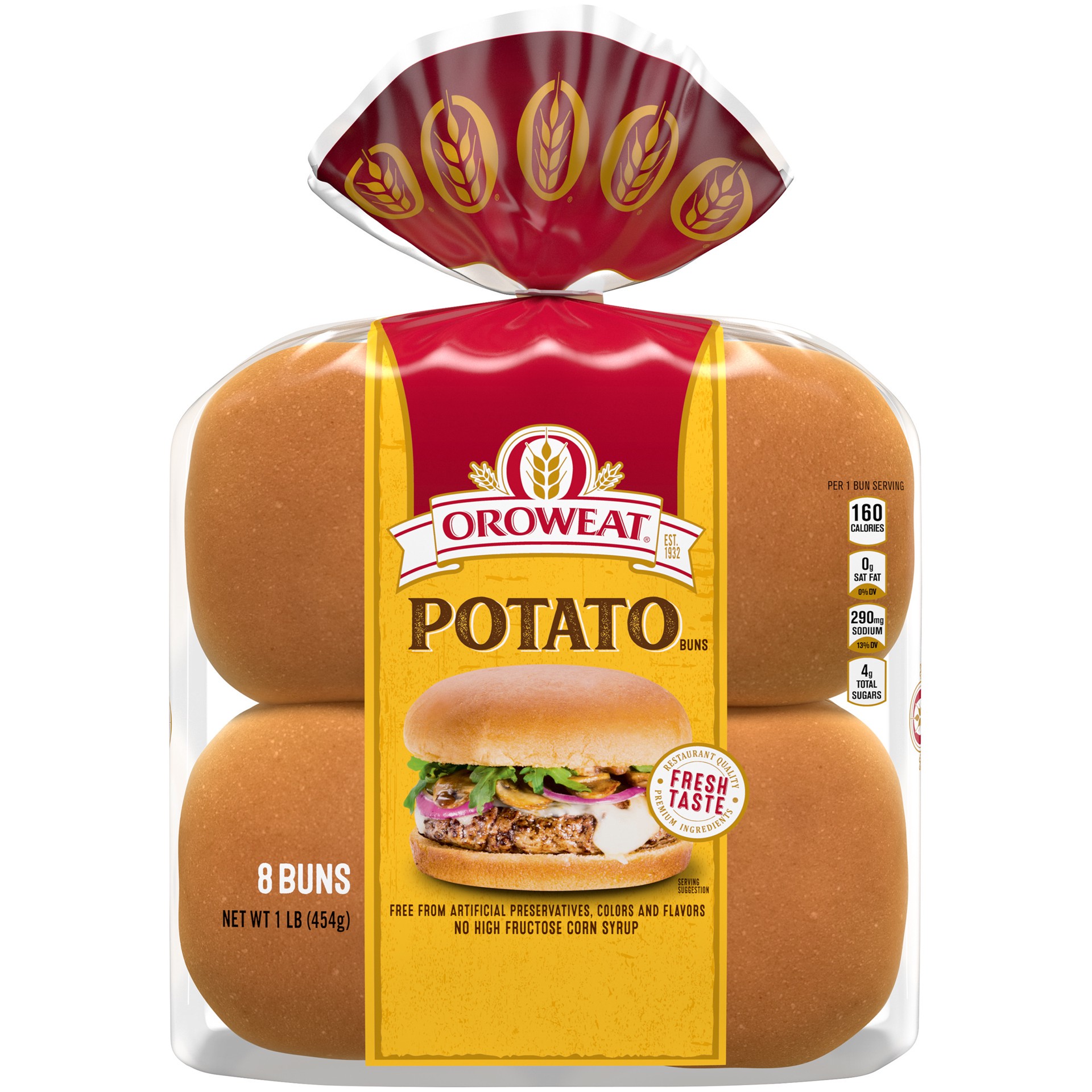 slide 1 of 7, Oroweat Country Potato Sandwich Buns 8 Ct 16 Oz, 16 oz