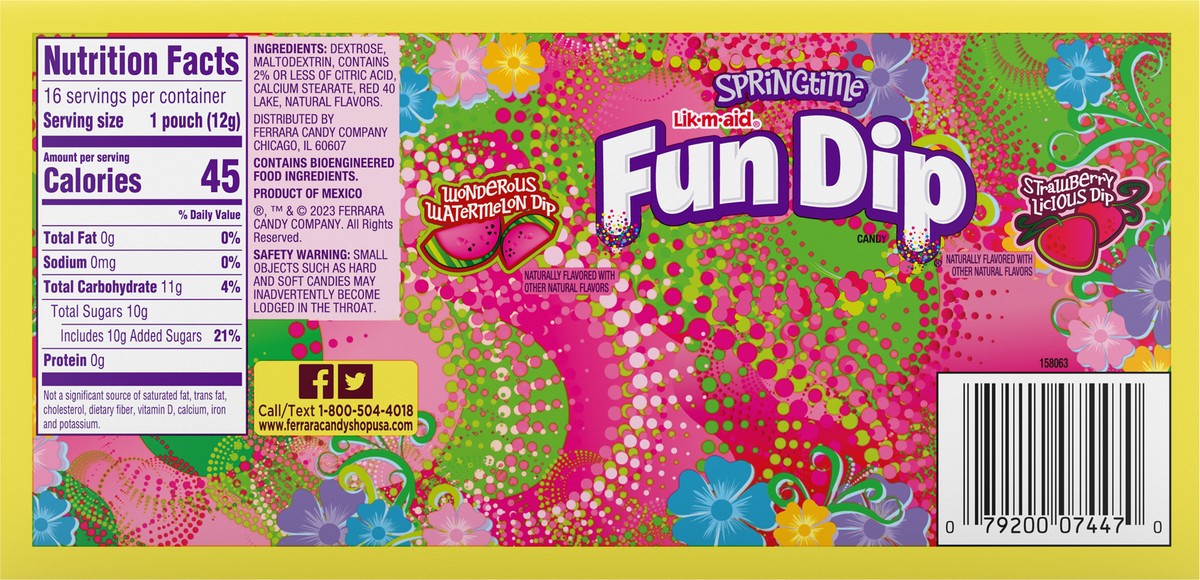 slide 4 of 9, Fun Dip Lik-m-aid Fun Dip Lik-m-aid Easter Fun Dip - 6.9oz/16ct, 16 ct