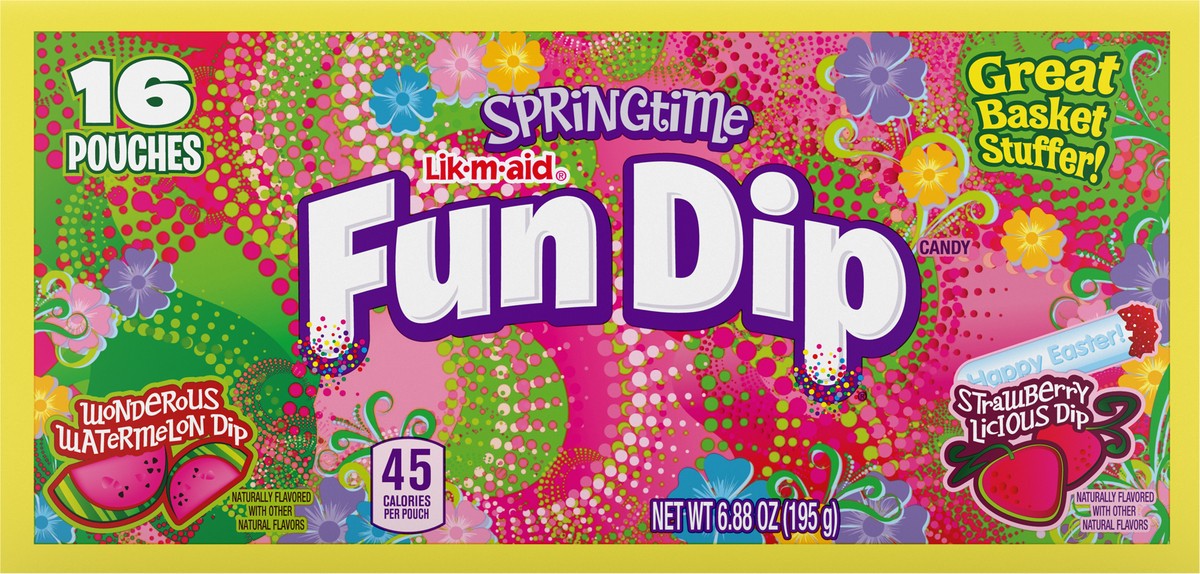 slide 6 of 9, Fun Dip Lik-m-aid Fun Dip Lik-m-aid Easter Fun Dip - 6.9oz/16ct, 16 ct
