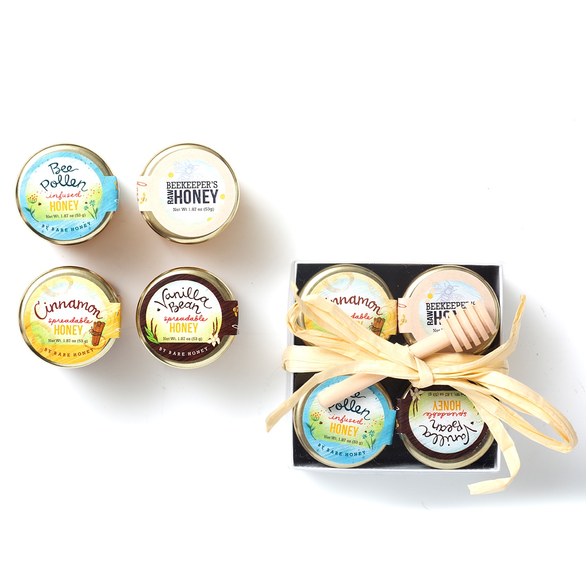 slide 1 of 1, Bare Honey Spread Gift Set, 8 oz