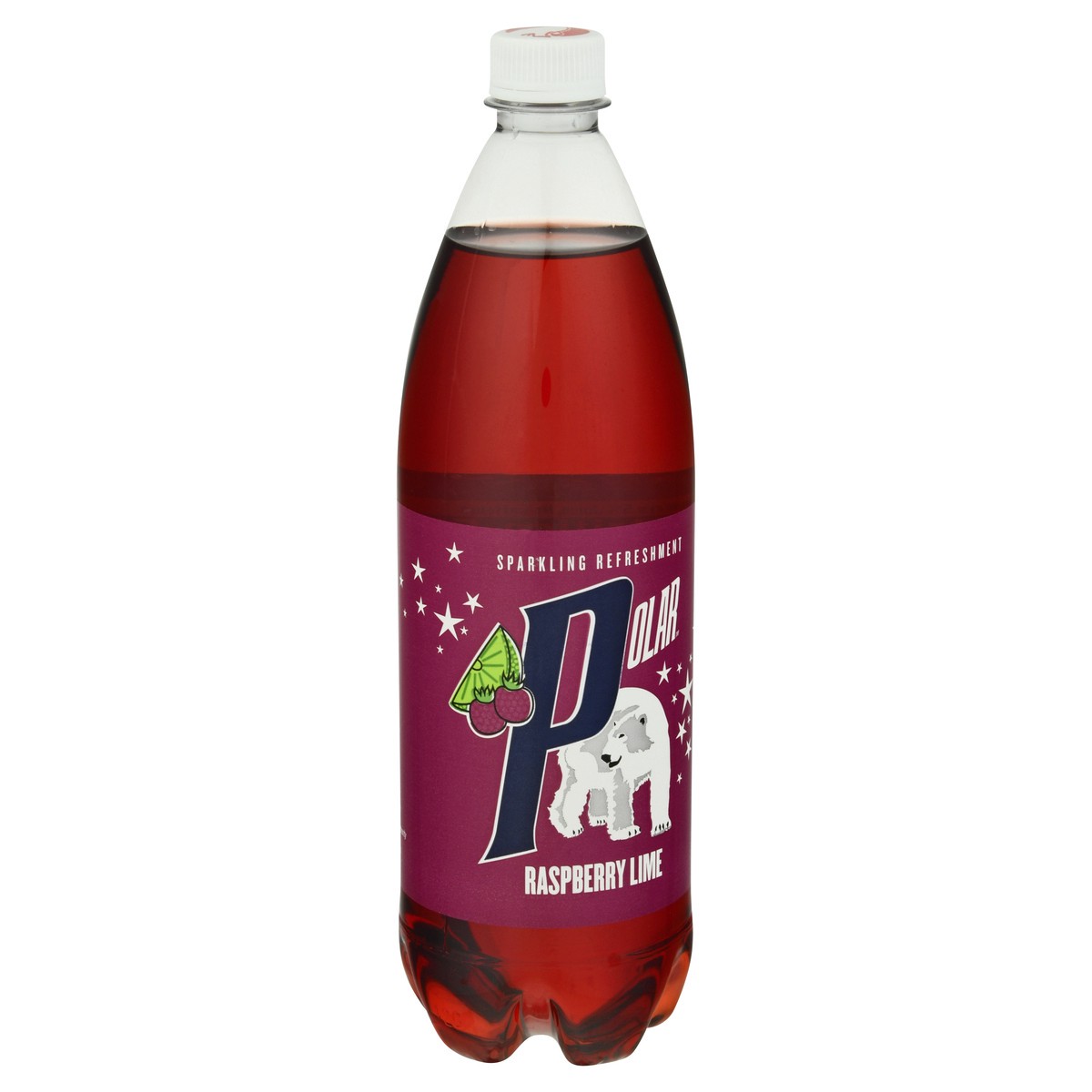 slide 7 of 10, Polar Soda, Raspberry Lime - 33.8 fl oz, 33.8 fl oz