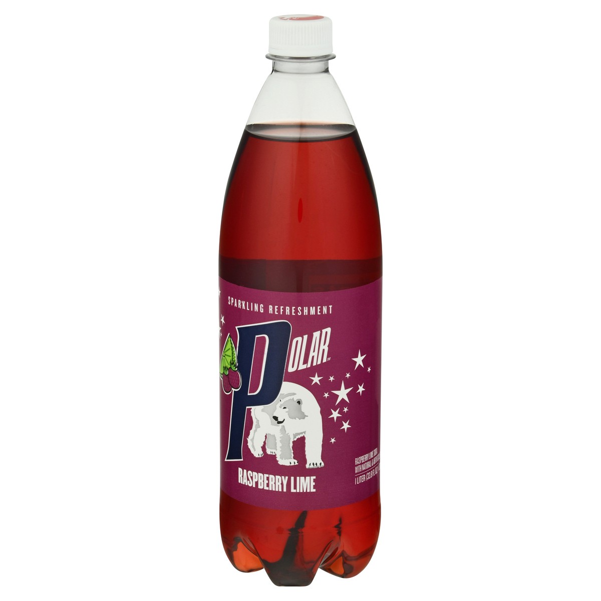 slide 4 of 10, Polar Soda, Raspberry Lime - 33.8 fl oz, 33.8 fl oz