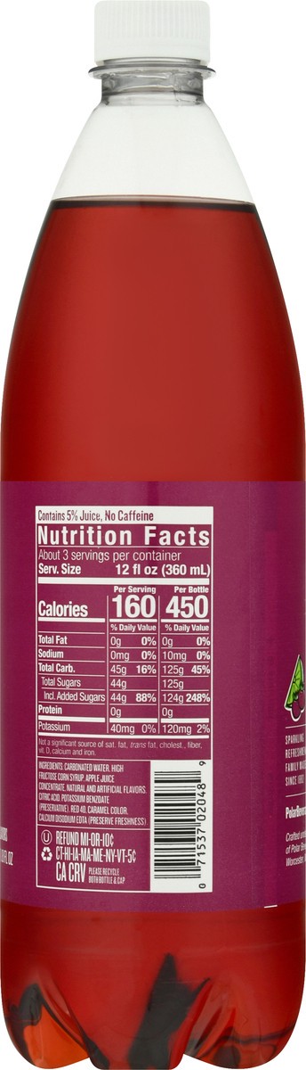 slide 6 of 10, Polar Soda, Raspberry Lime - 33.8 fl oz, 33.8 fl oz