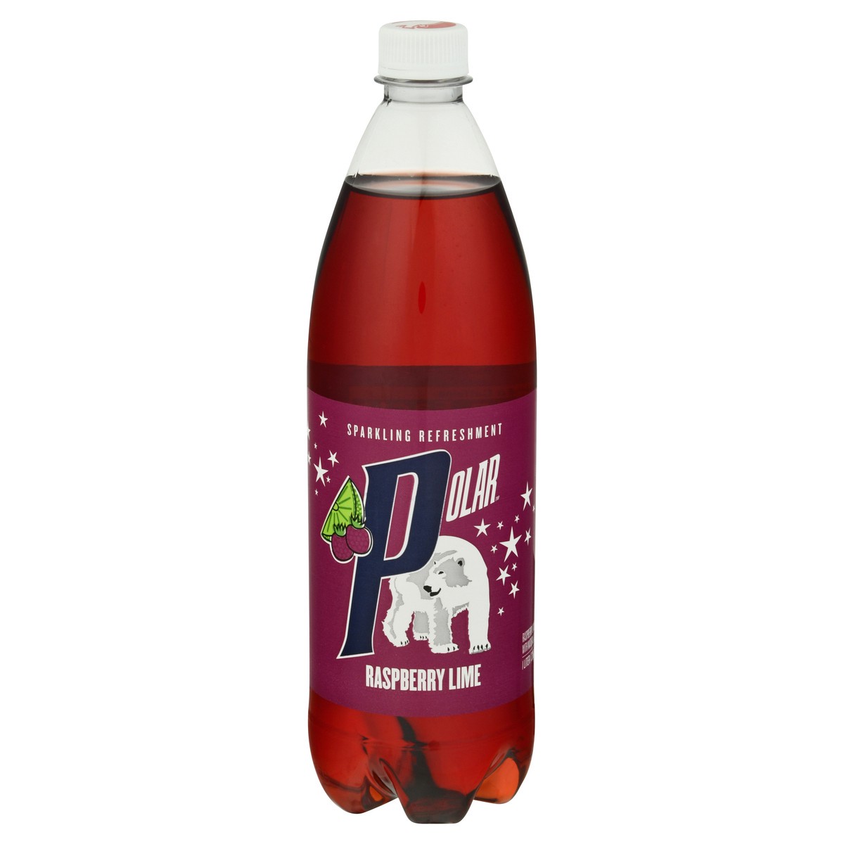 slide 1 of 10, Polar Soda, Raspberry Lime - 33.8 fl oz, 33.8 fl oz