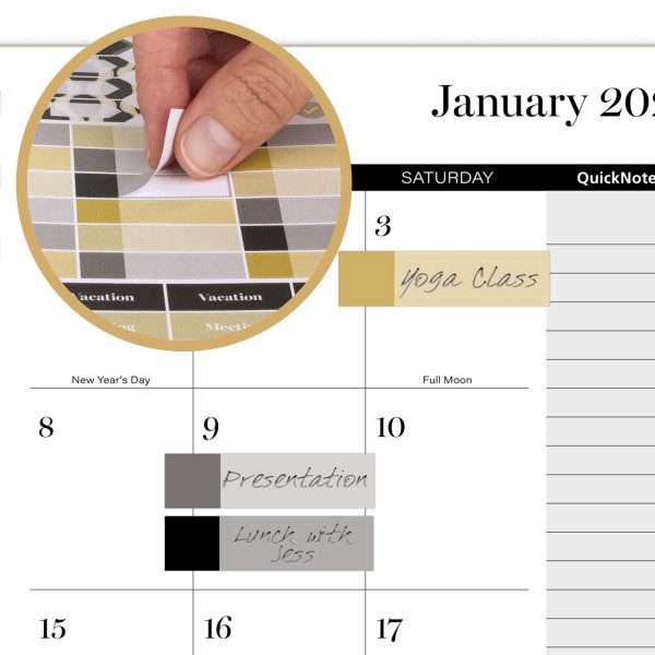 slide 8 of 10, Cambridge® Jeannie 2026 Weekly Monthly Planner, Small, 5 1/2"" x 8 1/2"", 1 ct