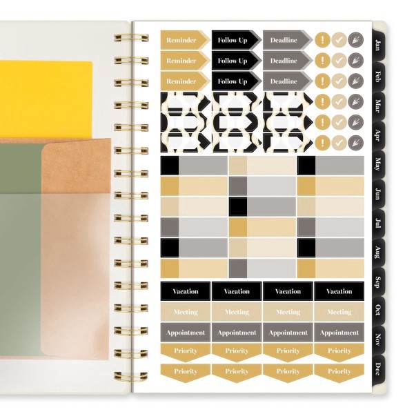 slide 2 of 10, Cambridge® Jeannie 2026 Weekly Monthly Planner, Small, 5 1/2"" x 8 1/2"", 1 ct