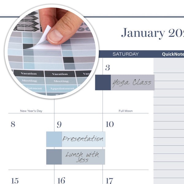 slide 4 of 10, Cambridge® Apex 2026 Weekly Monthly Planner, Small, 5 1/2"" x 8 1/2"", 1 ct