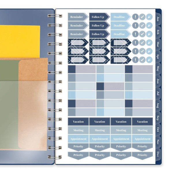 slide 5 of 10, Cambridge® Apex 2026 Weekly Monthly Planner, Small, 5 1/2"" x 8 1/2"", 1 ct