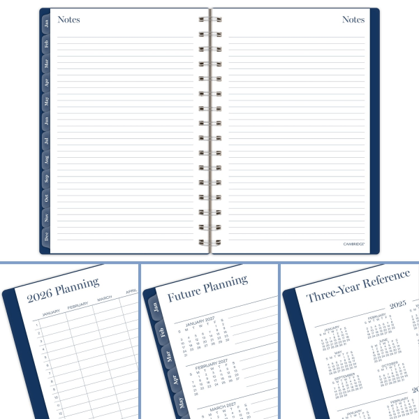 slide 3 of 10, Cambridge® Apex 2026 Weekly Monthly Planner, Small, 5 1/2"" x 8 1/2"", 1 ct