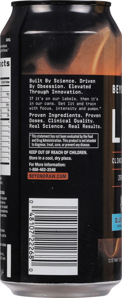 slide 4 of 9, Beyond Raw Dietary Supplement, Blue Raspberry - 16 fl oz, 16 fl oz