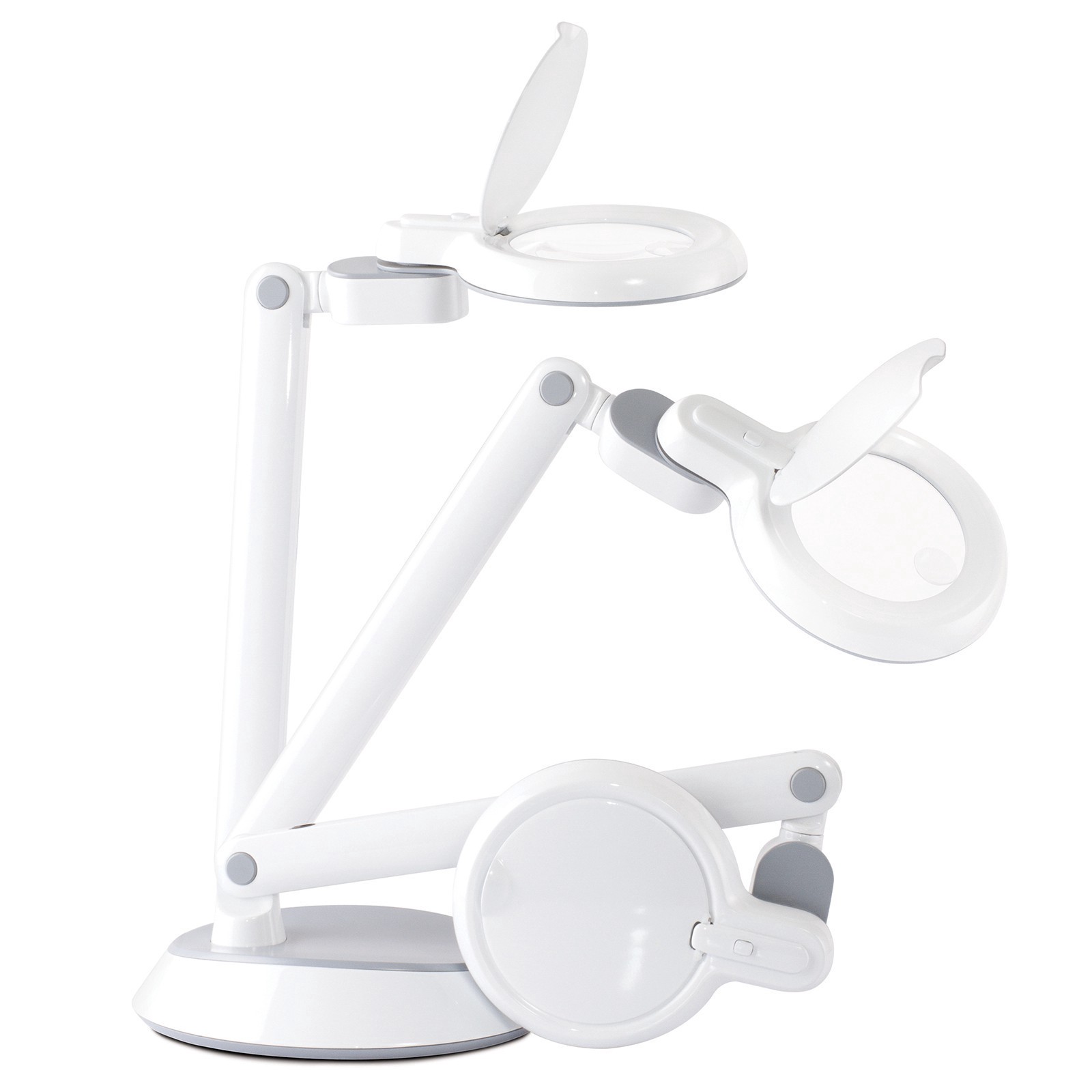 slide 3 of 9, Ott Lite Ottlite Space-Saving Led Magnifier Desk Lamp, 3 in