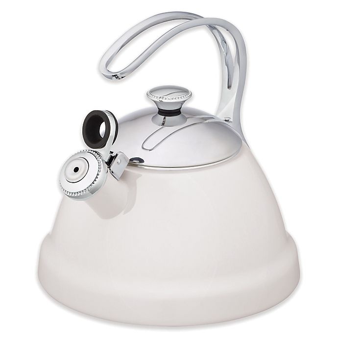 slide 1 of 1, Copco Beaded Tea Kettle - White, 2 qt