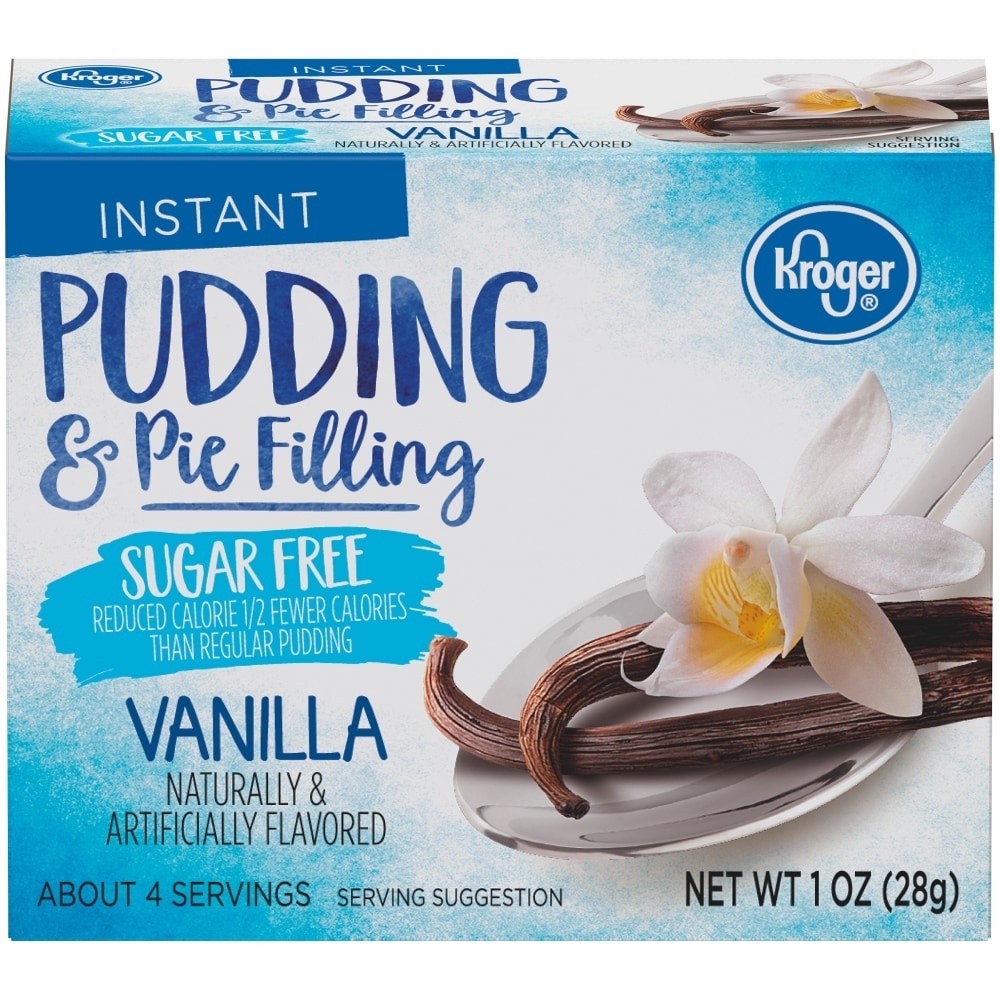 slide 1 of 1, Kroger Instant Sugar Free Pudding & Pie Filling - Vanilla, 1 oz