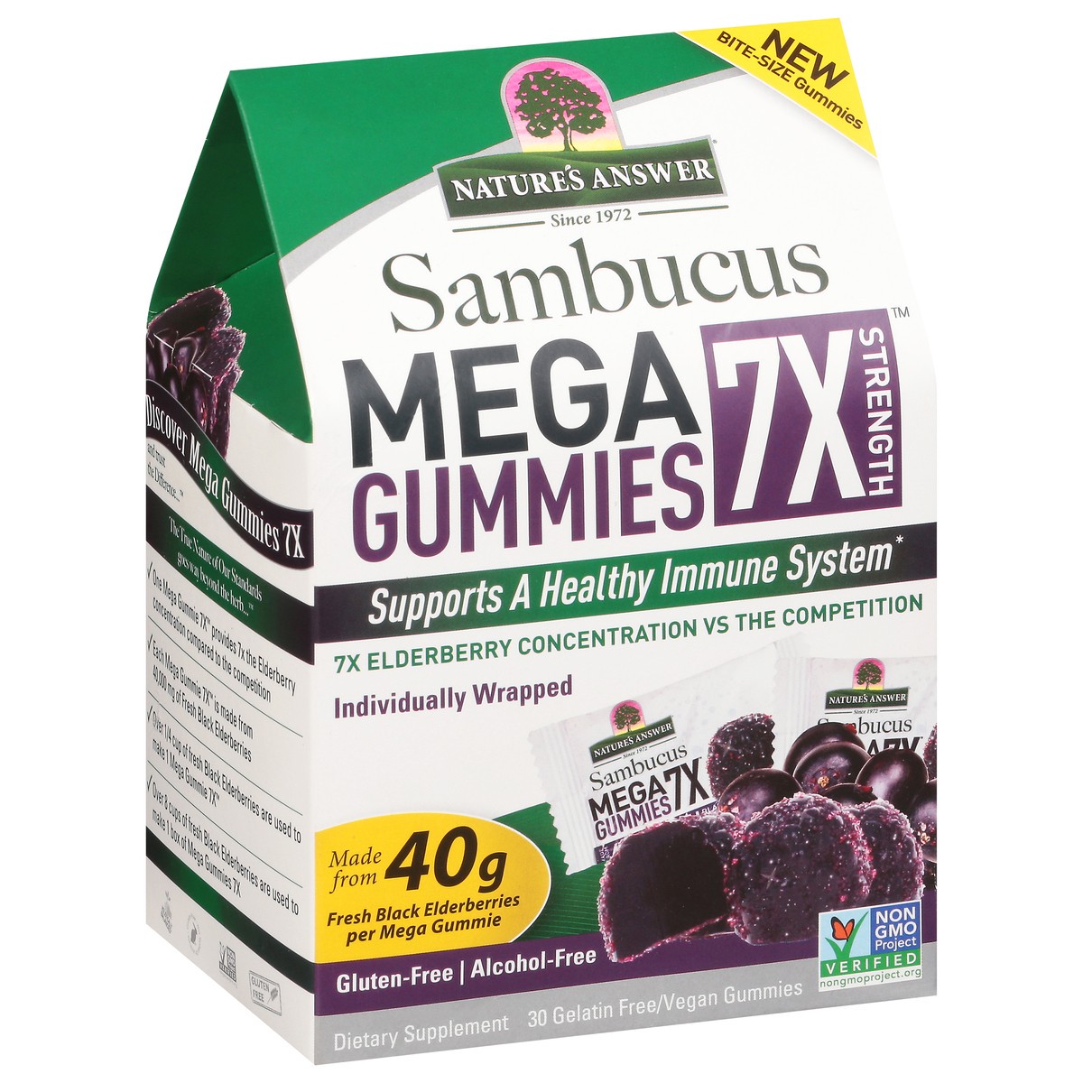 slide 2 of 9, Nature's Answer Sambucus Mega Gummies, 30 ct