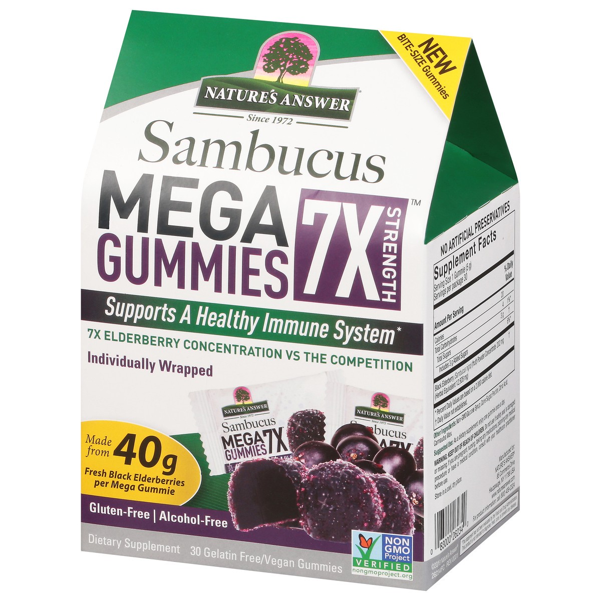 slide 3 of 9, Nature's Answer Sambucus Mega Gummies, 30 ct