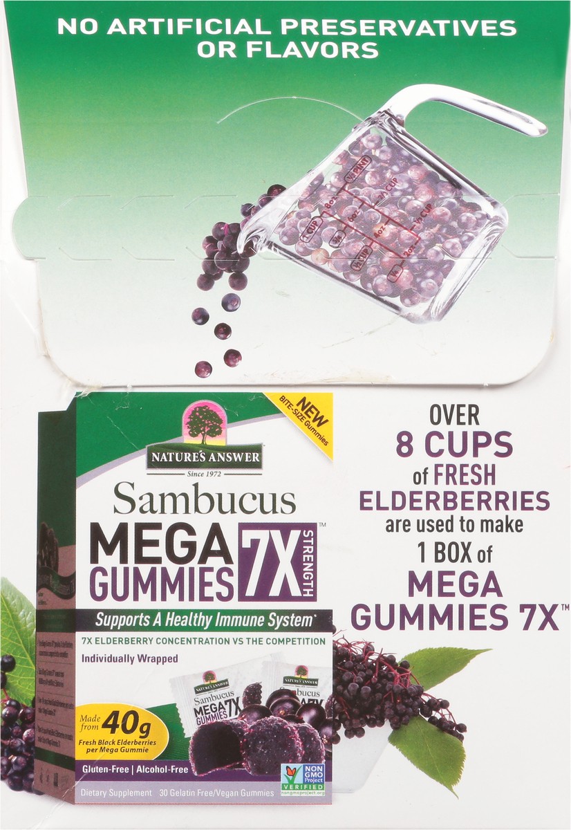 slide 5 of 9, Nature's Answer Sambucus Mega Gummies, 30 ct