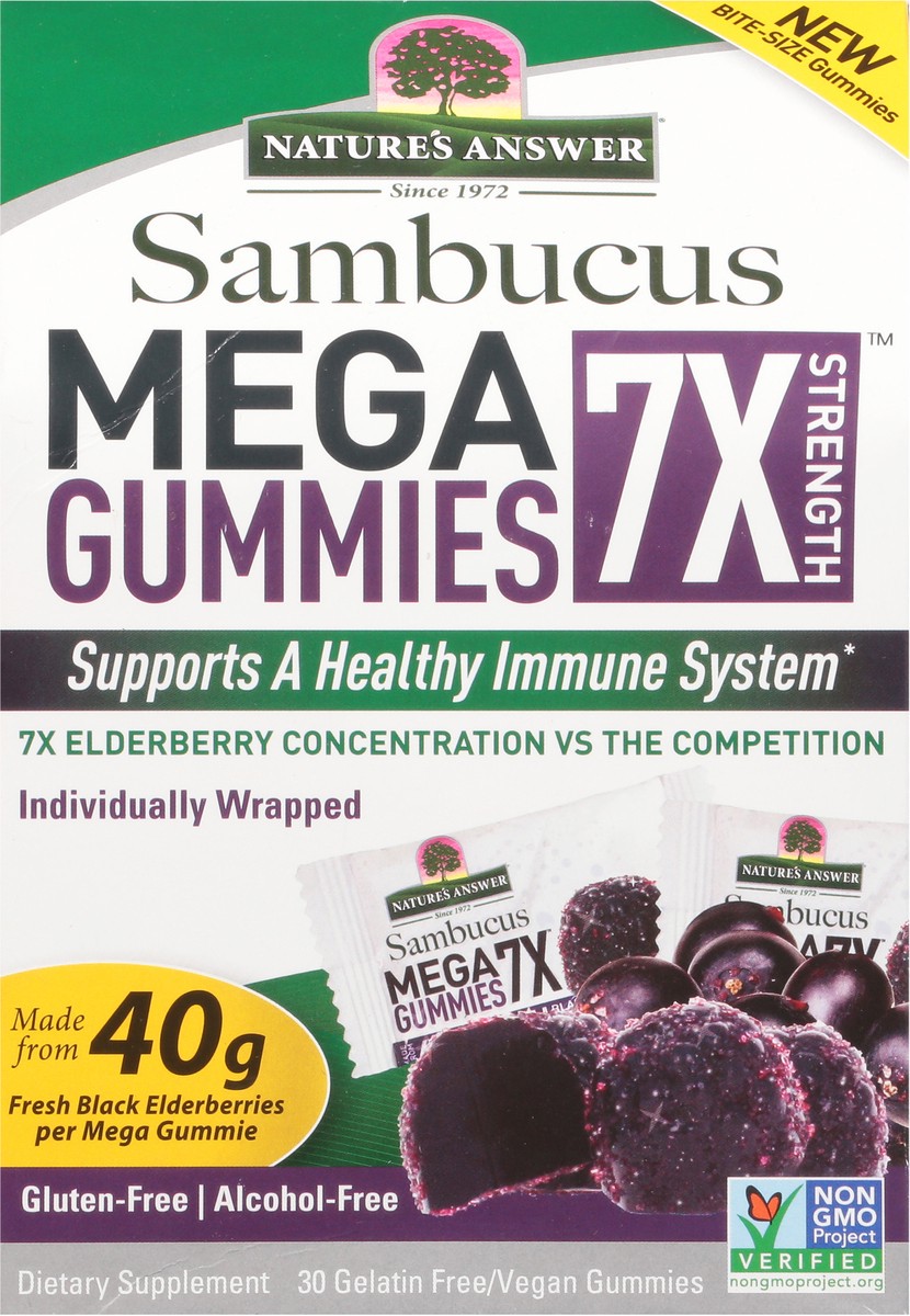 slide 6 of 9, Nature's Answer Sambucus Mega Gummies, 30 ct