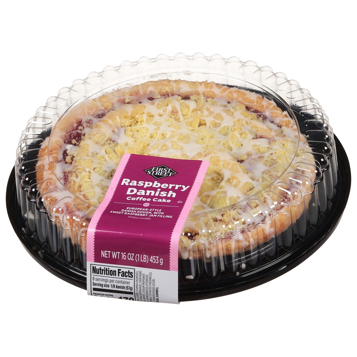 slide 8 of 13, Fs Raspberry Danish Coffee Cake, 16 oz