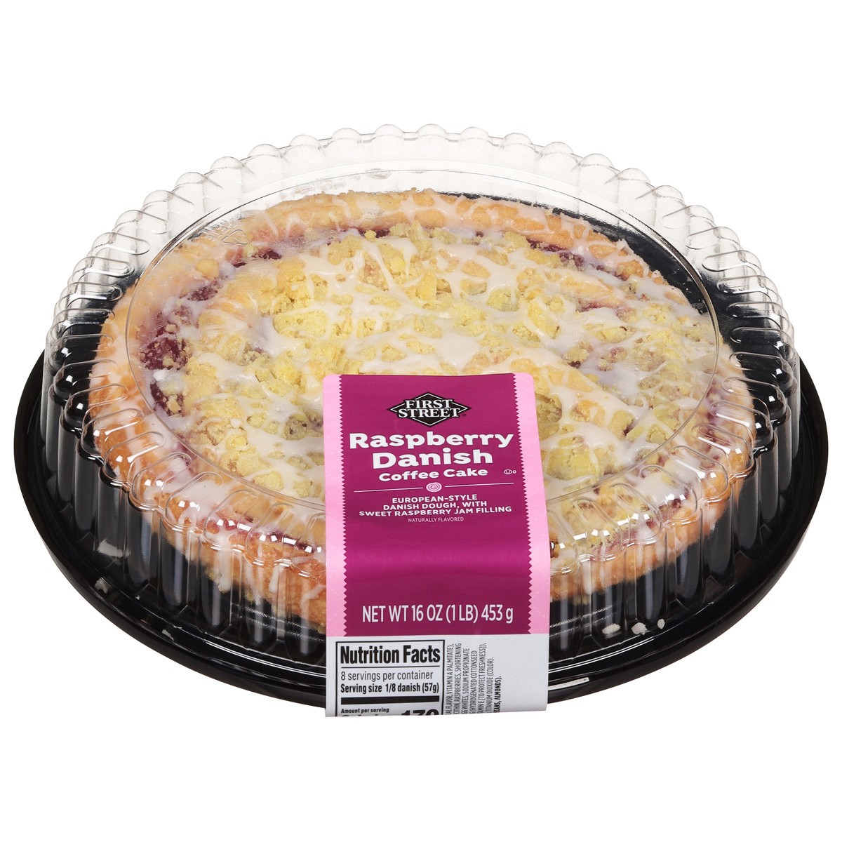 slide 1 of 13, Fs Raspberry Danish Coffee Cake, 16 oz