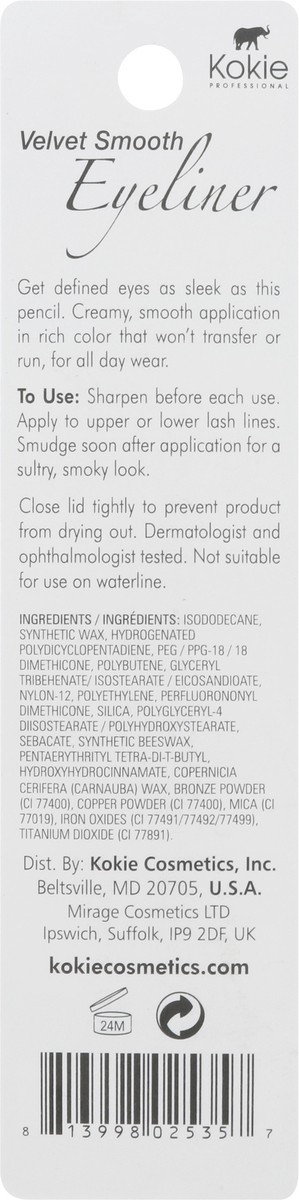 slide 5 of 9, Kokie Gilded Gold EL535 Velvet Smooth Eyeliner 0.042 oz, 1 ct