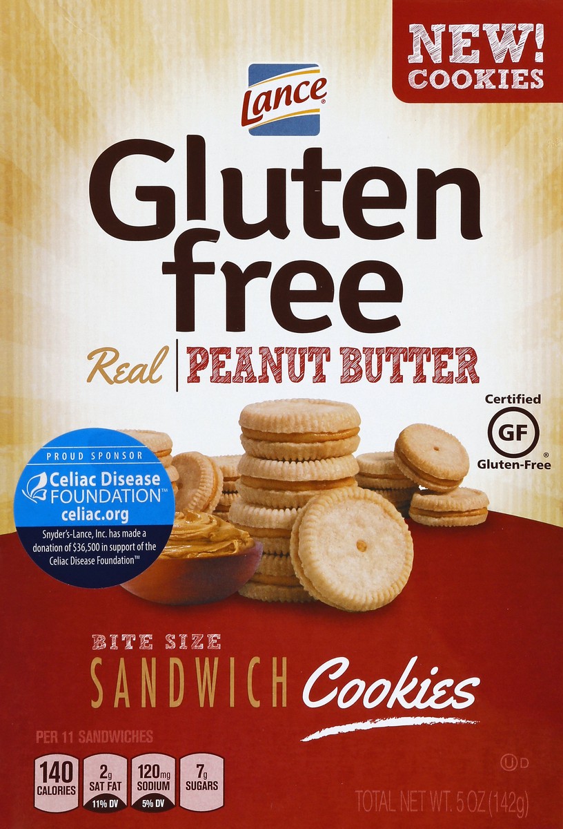 slide 3 of 4, Lance Gluten Free Peanut Butter Sandwich Cookie, 5 oz