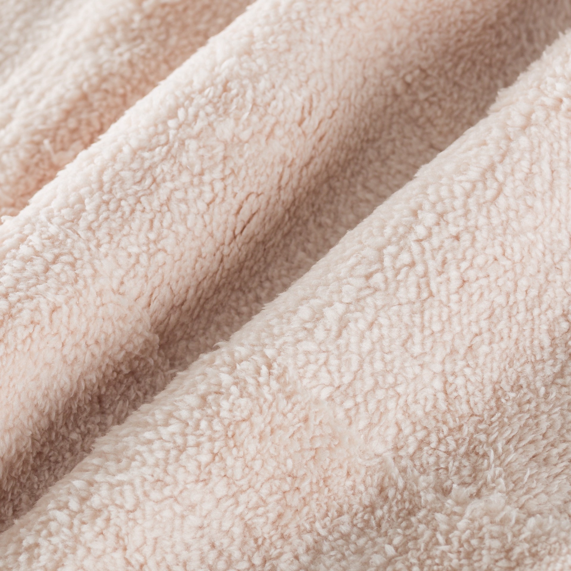 slide 3 of 4, Natural Sherpa Fabric Bundle By Loops & Threads, 0.5 yd