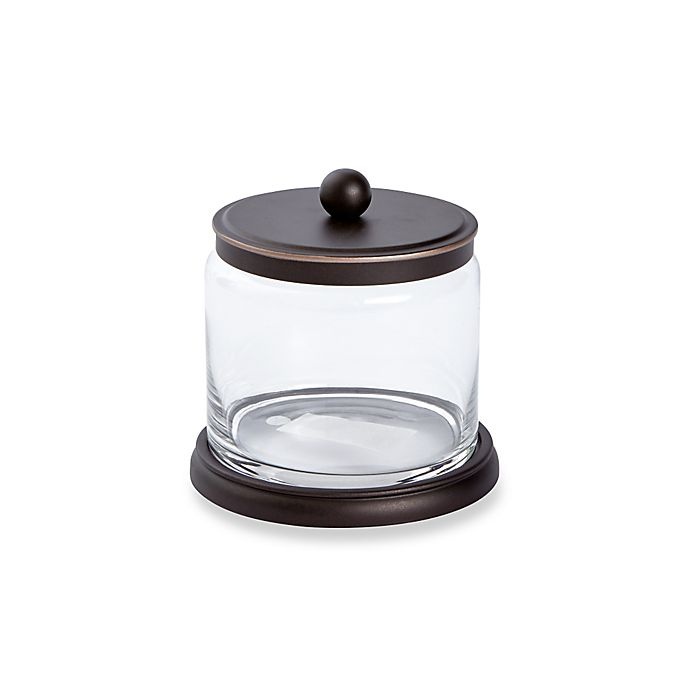 slide 1 of 2, Baltic Linen Bigelow Small Storage Jar - Oil-Rubbed Bronze, 1 ct