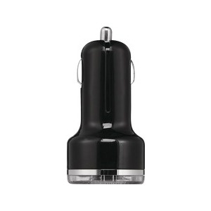 slide 1 of 1, Symtek Tinytek 2 Port Usb Car Charger Black, 1 ct