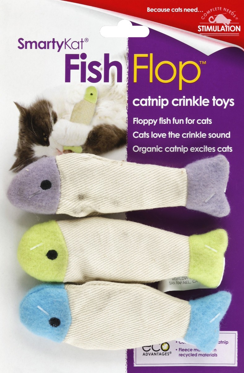 slide 2 of 2, SmartyKat Catnip Crinkle Toys 3 ea, 3 ct