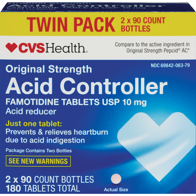 slide 1 of 1, CVS Famotidine 10Mg Tabs, 1 ct