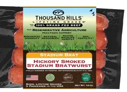 Thousand Hills Stadium Brat Hickory Smoked
