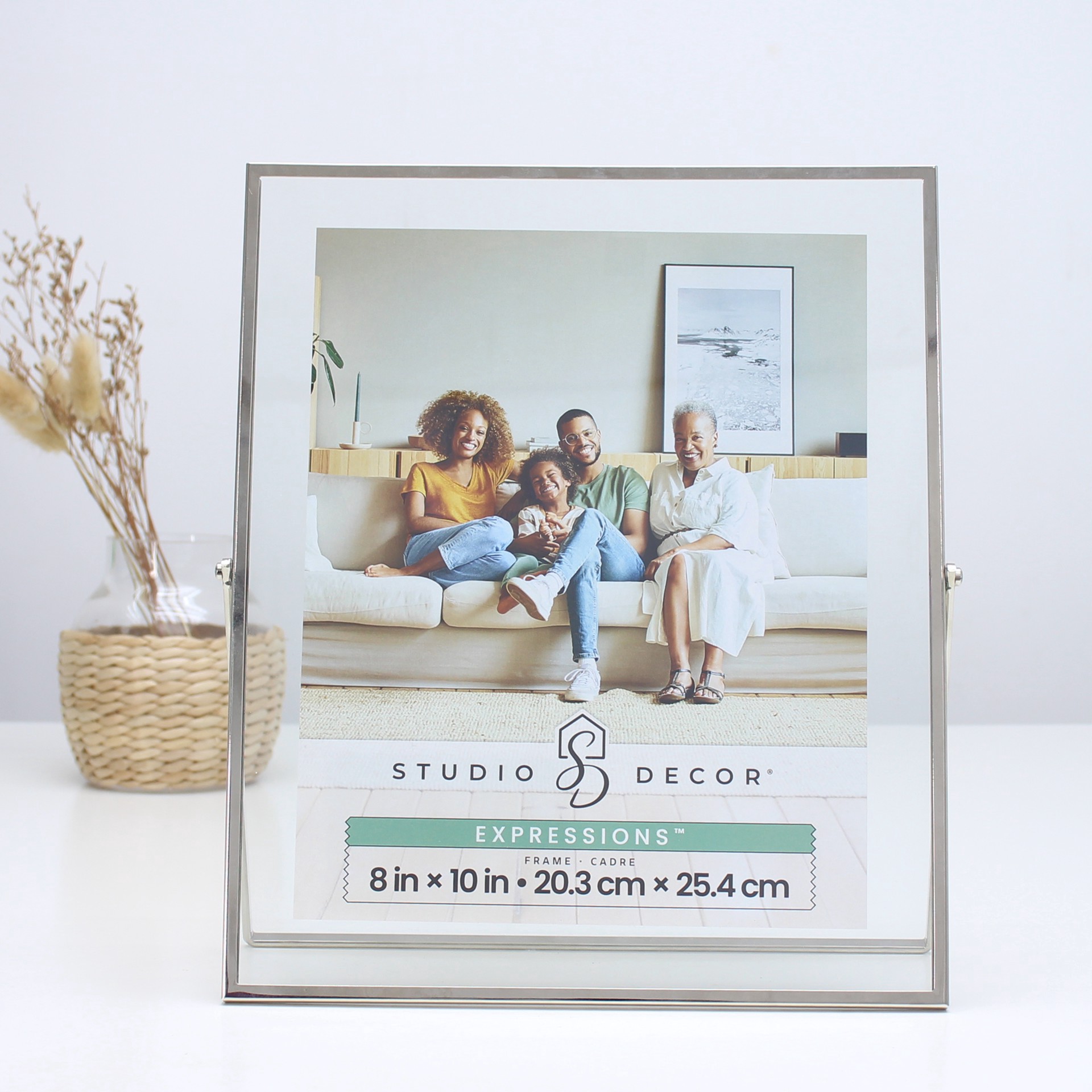 slide 4 of 6, Expressions Silver Metal Tabletop Float Frame By Studio Decor, 8 in x 10 in