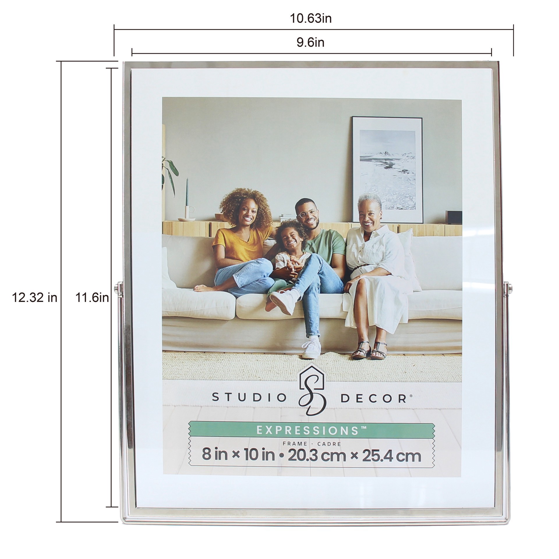 slide 6 of 6, Expressions Silver Metal Tabletop Float Frame By Studio Decor, 8 in x 10 in