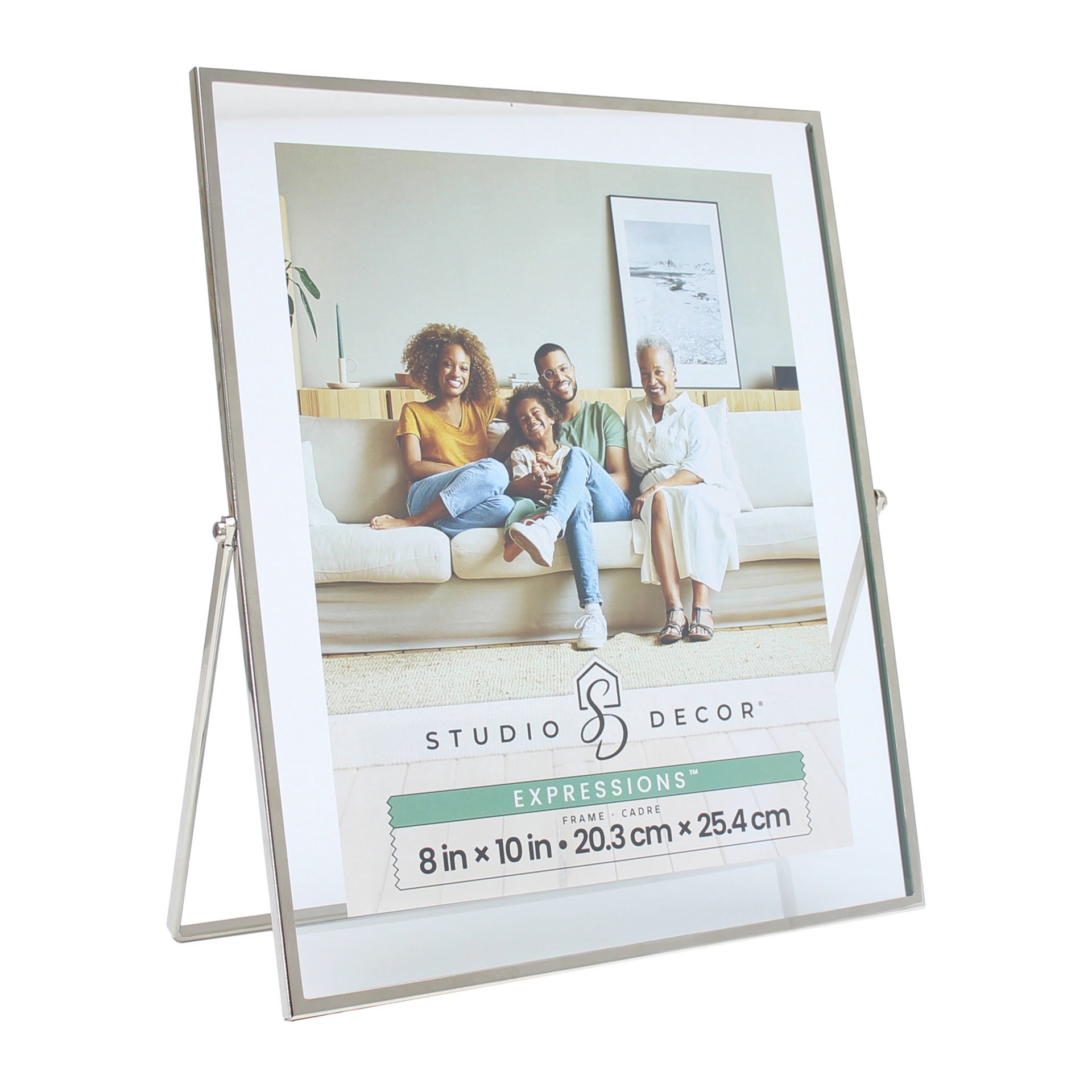 slide 3 of 6, Expressions Silver Metal Tabletop Float Frame By Studio Decor, 8 in x 10 in