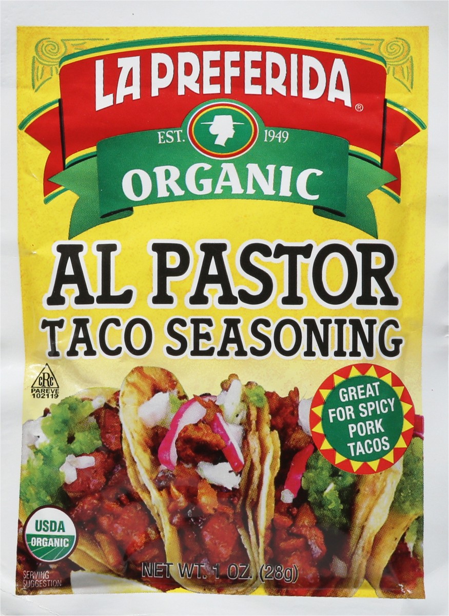 slide 11 of 13, La Preferida Organic Al Pastor Taco Seasoning - 1 oz, 1 oz