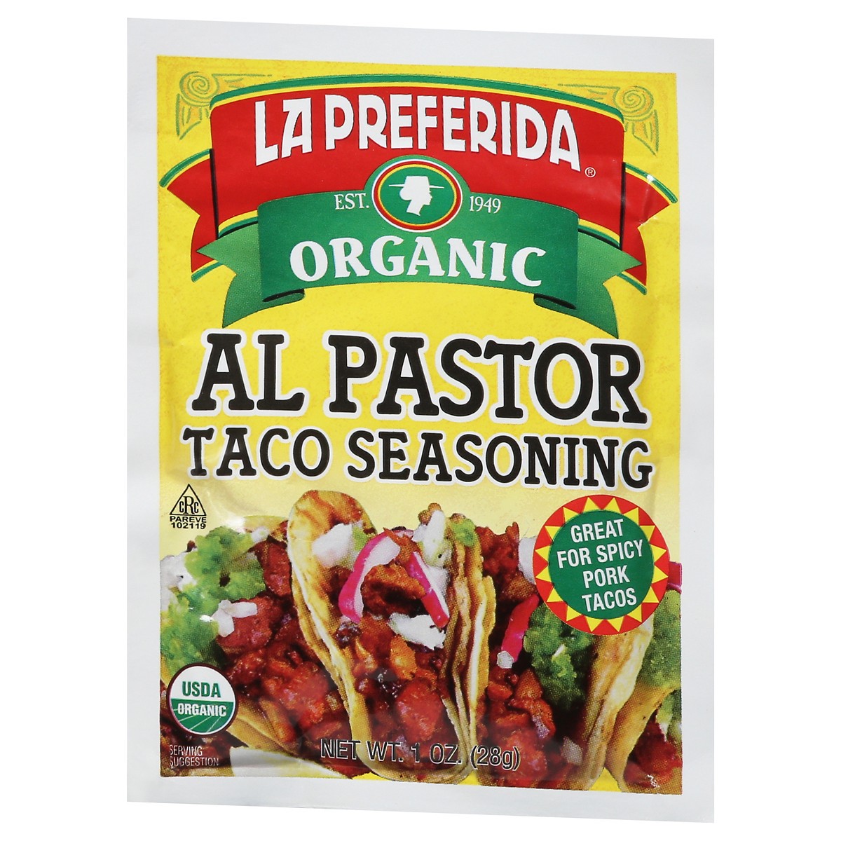 slide 3 of 13, La Preferida Organic Al Pastor Taco Seasoning - 1 oz, 1 oz