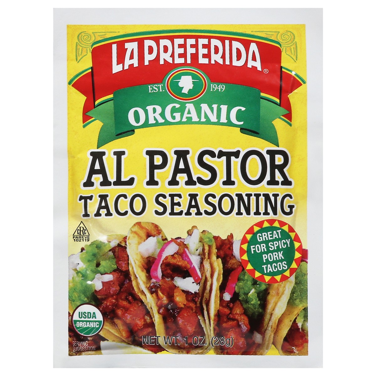 slide 1 of 13, La Preferida Organic Al Pastor Taco Seasoning - 1 oz, 1 oz