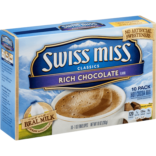slide 3 of 16, Swiss Miss Classics Rich Chocolate Hot Cocoa Mix, 10 oz