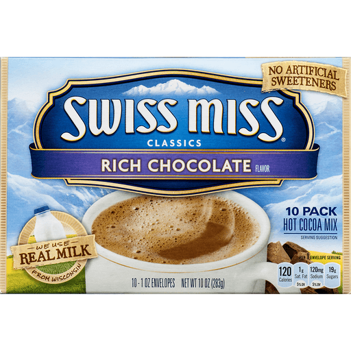 slide 6 of 16, Swiss Miss Classics Rich Chocolate Hot Cocoa Mix, 10 oz
