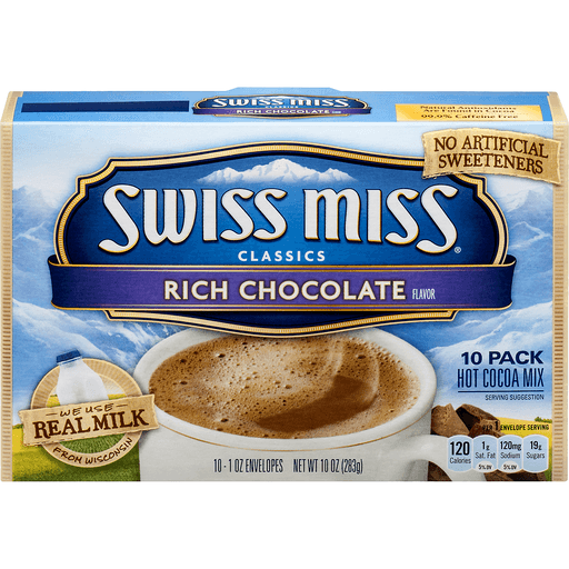 slide 1 of 16, Swiss Miss Classics Rich Chocolate Hot Cocoa Mix, 10 oz