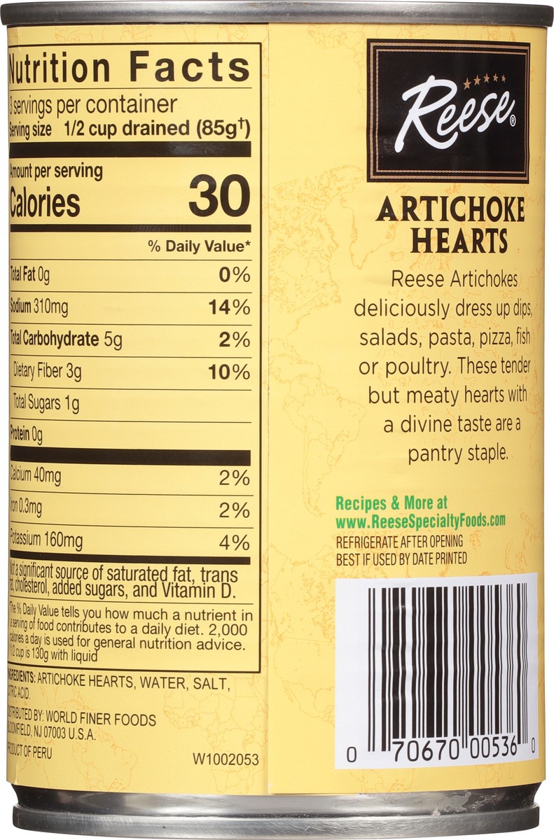 slide 7 of 9, Reese Hearty Artichoke Hearts Large 14 oz, 14 oz