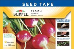 Burpee Sparkler Radish Seed Tape