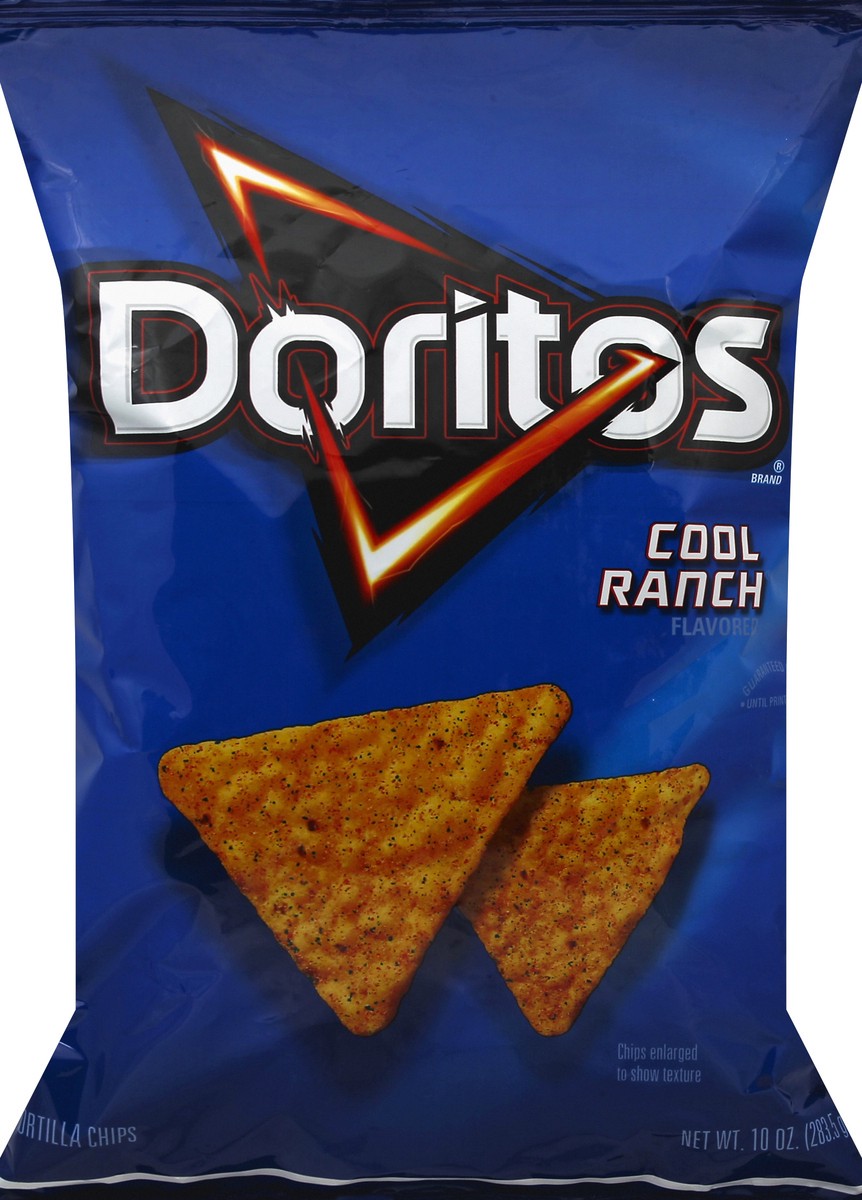 slide 1 of 6, Doritos Cool Ranch Flavored Tortilla Chips, 10 oz