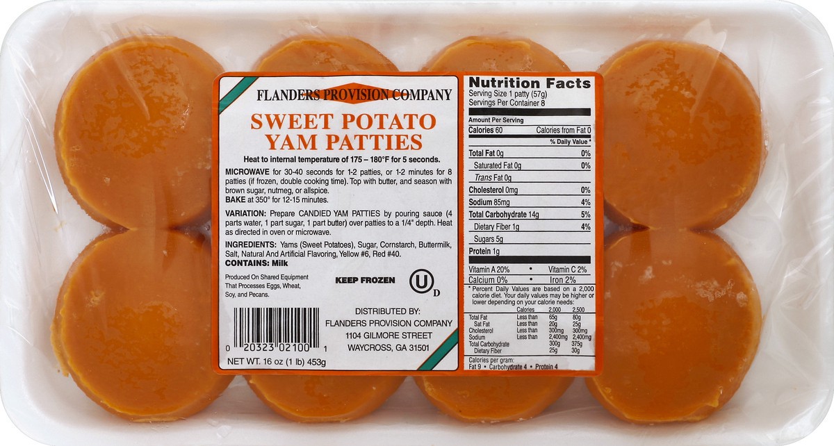 slide 3 of 4, Flanders Sweet Potato Patties, 16 oz