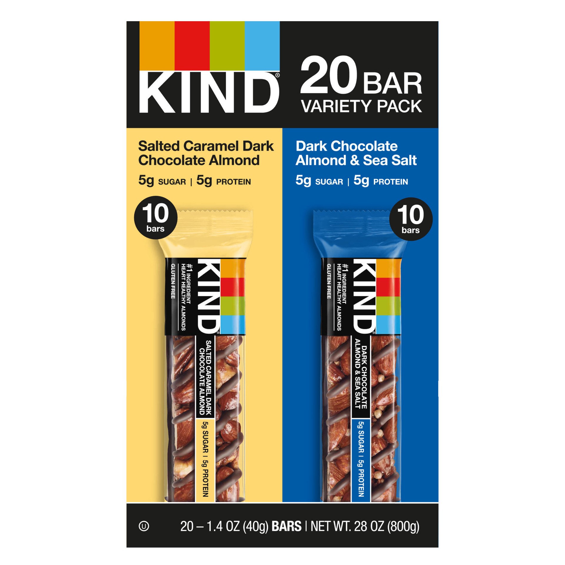 slide 1 of 1, KIND Bar Variety Pack, 20 ct; 1.4 oz