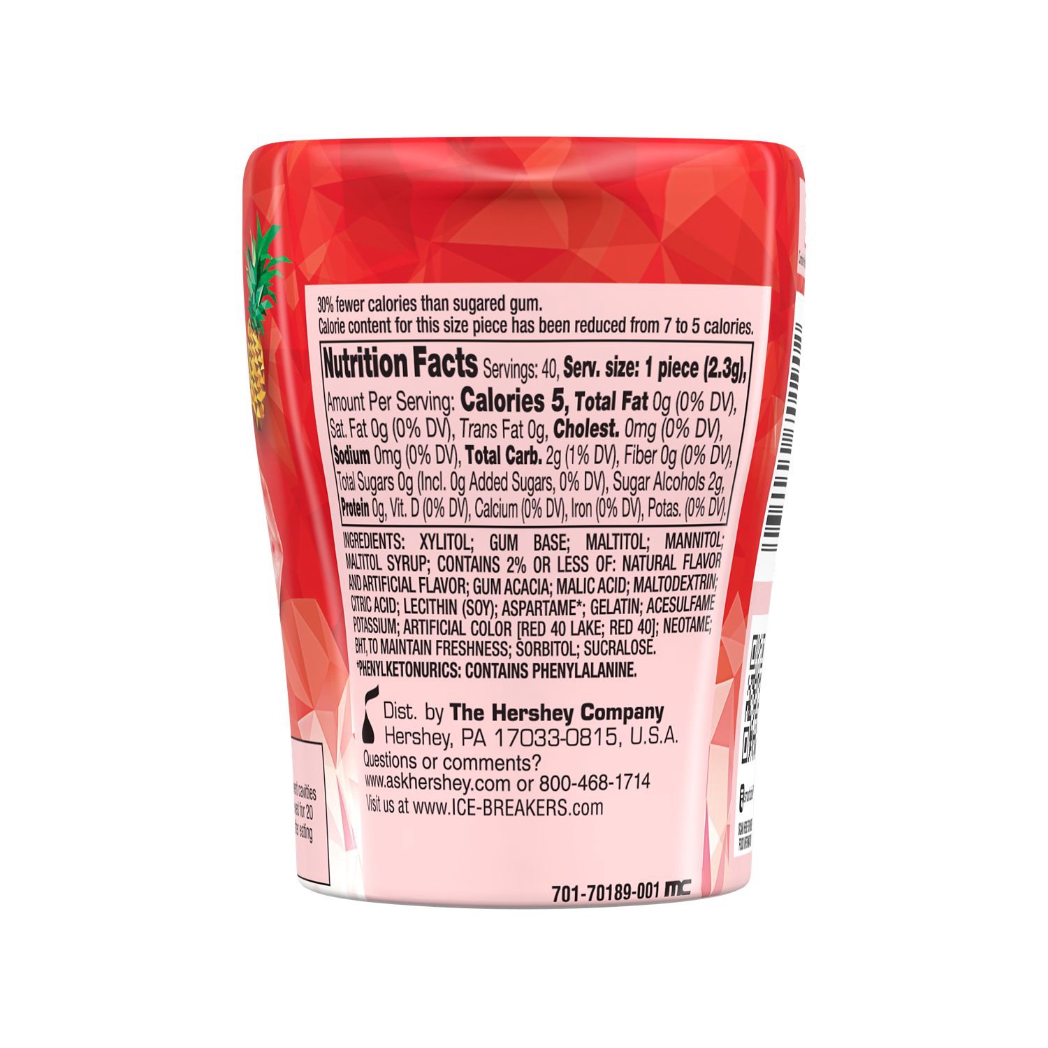 slide 2 of 2, Ice Breakers Gum, Sugar Free, Fruit Punch, Bottle Pack - 3.24 oz, 3.24 oz
