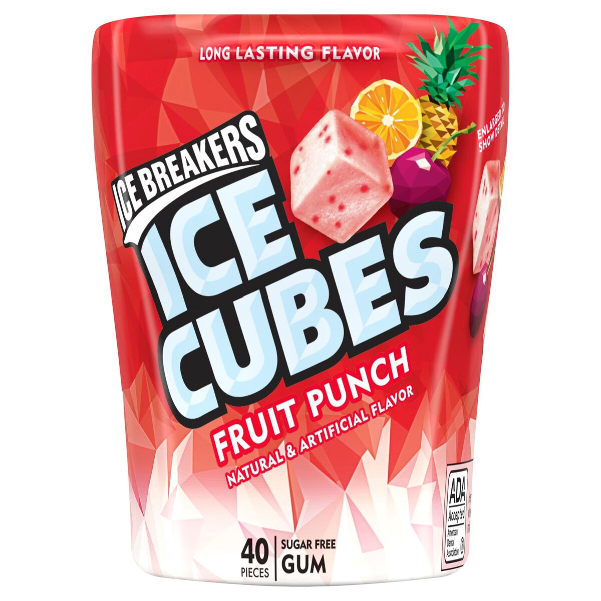 slide 1 of 2, Ice Breakers Gum, Sugar Free, Fruit Punch, Bottle Pack - 3.24 oz, 3.24 oz