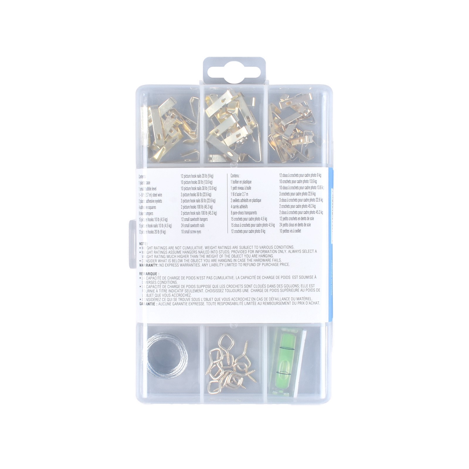 slide 2 of 13, Picture Hanging Kit By Studio Decor, variety of hardware to hold 10 x 100 lb