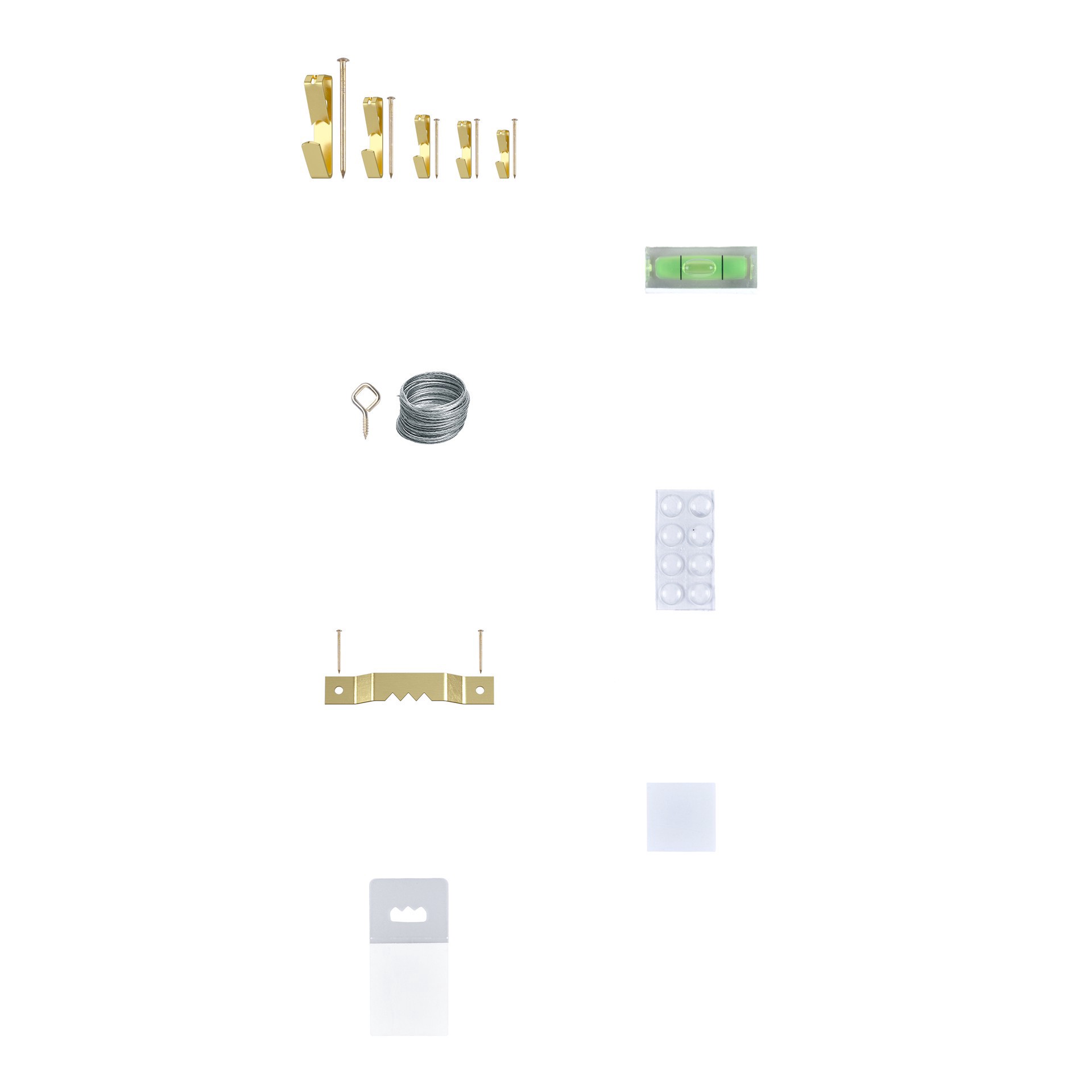 slide 6 of 13, Picture Hanging Kit By Studio Decor, variety of hardware to hold 10 x 100 lb