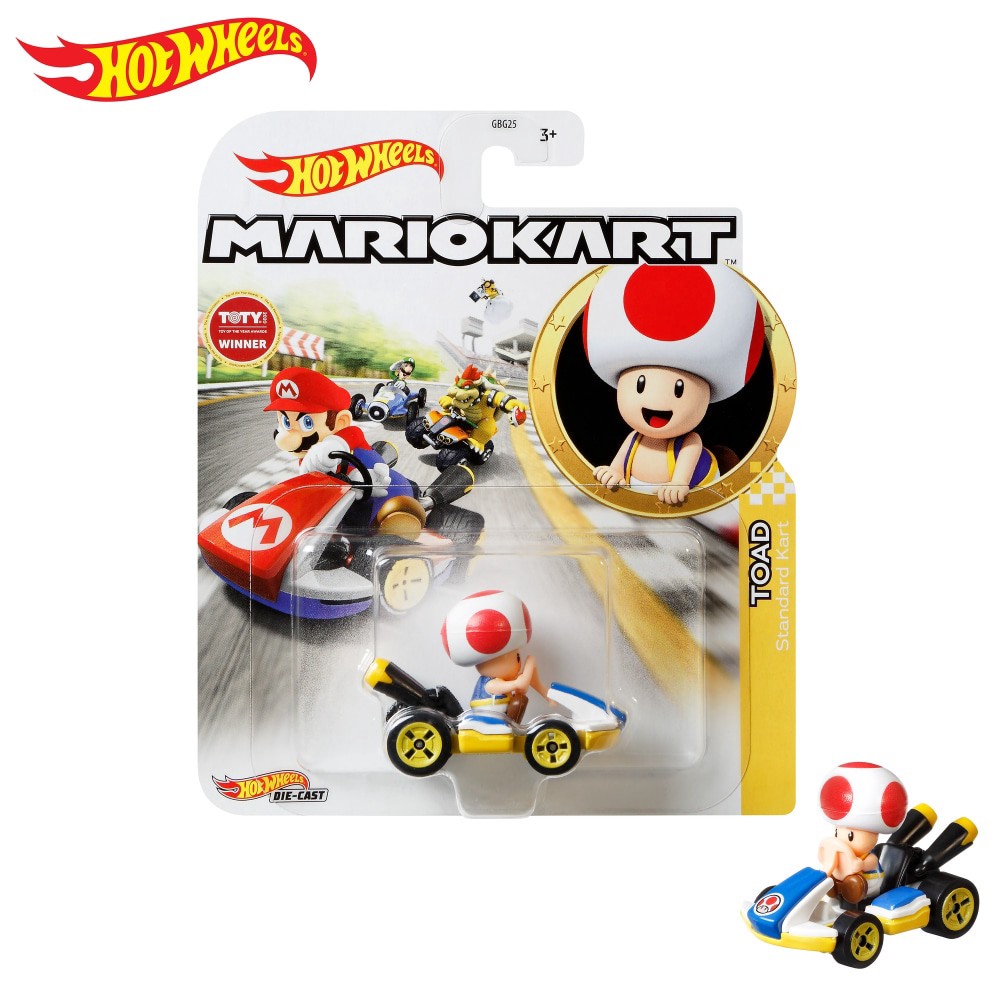 slide 1 of 2, Hot Wheels Mariokart, Toad, 1 ct